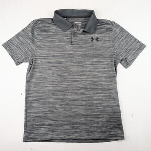 Under Armour Gray Marled Athletic Polo Shirt